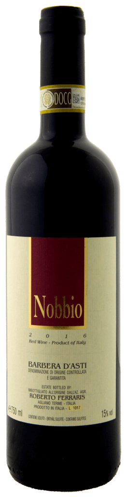 Nobbio Barbera d Asti puissance et générosité du Piémont