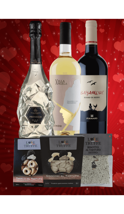 Pack Saint-Valentin Verfijnd – Wijnen & Lekkernijen