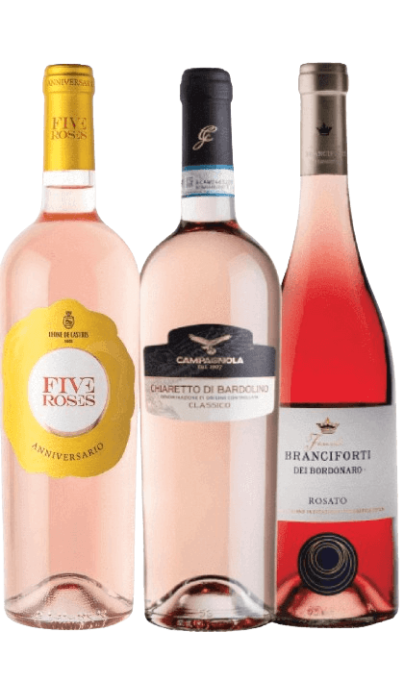 Coffret de 3 vins rosés italiens